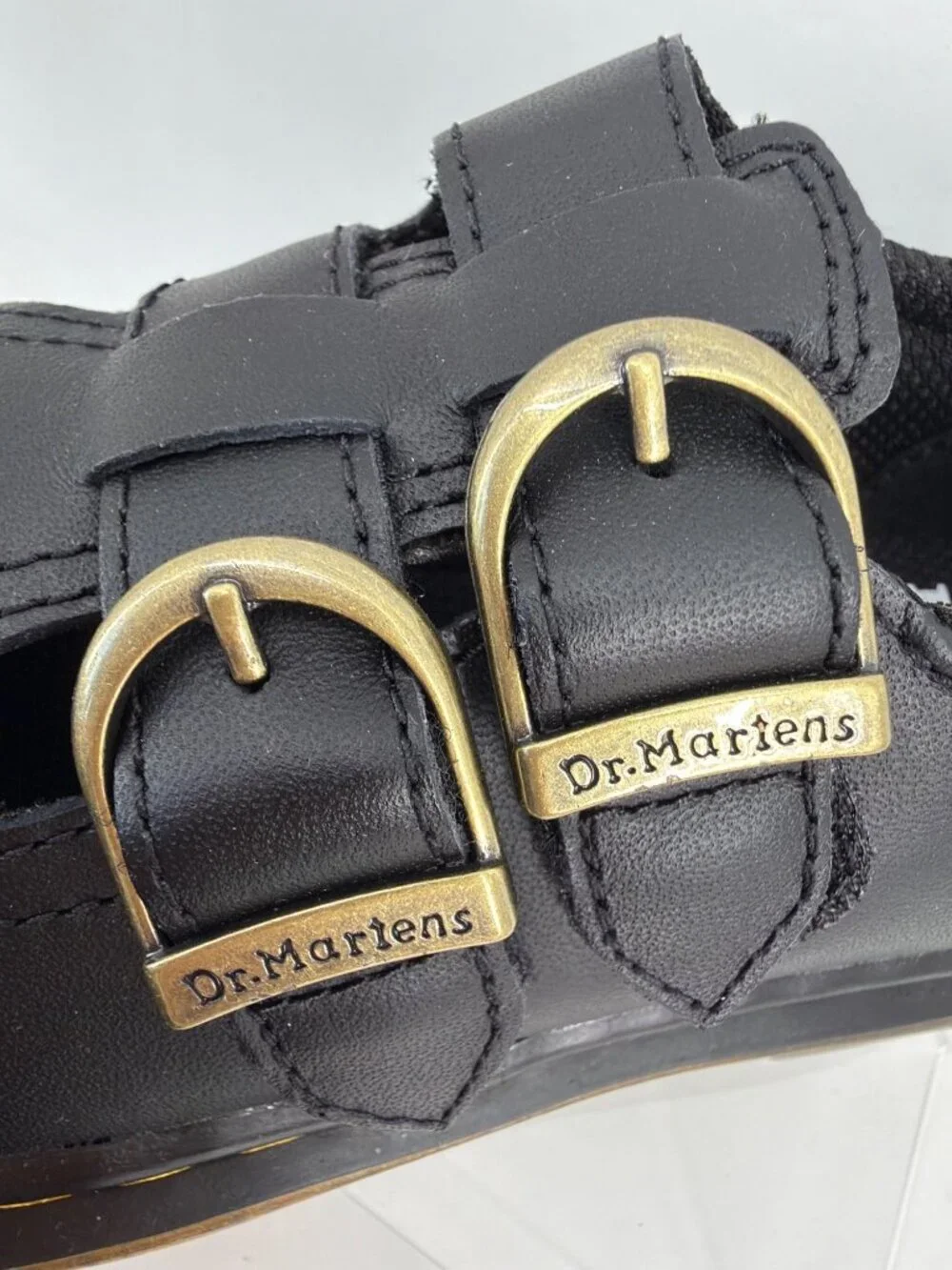 Dr Martens 8065 Black Leather Mary Jane Formal Girl Shoes Kids Size 12
